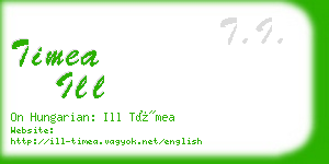 timea ill business card